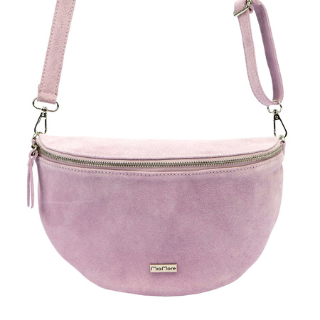 MiaMore torebka listonoszka skóra naturalna fioletowy