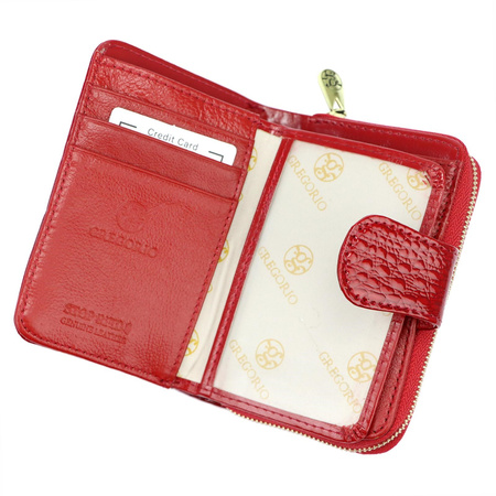 Portfel damski skóra naturalna skórzany Gregorio 