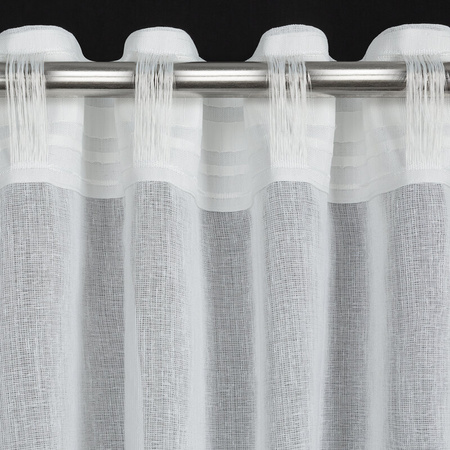 FIRANA GOTOWA INES NA TAŚMIE 140 X 270 CM BIAŁY