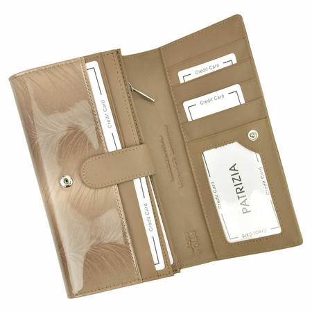 PATRIZIA portfel skóra naturalna szary PATRIZIA FF-102 RFID - kobieta