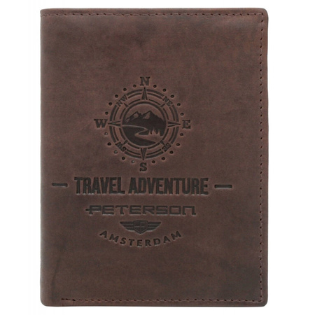 Portfel męski skórzany skóra naturalna  Peterson