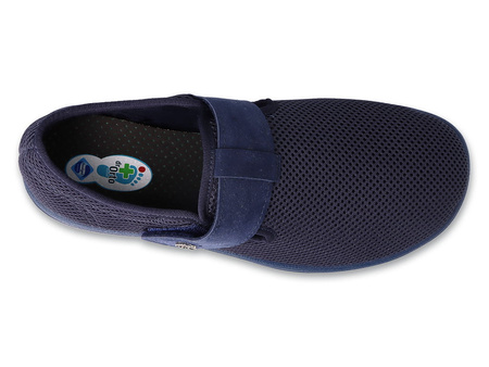 Dr Orto - Obuwie buty półbuty męskie profilaktyczno ortopedyczne granatowe 