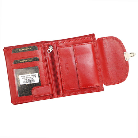 Portfel damski skórzany skóra naturalna Rovicky 