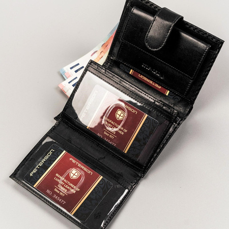 Portfel męski skórzany skóra naturalna  Peterson