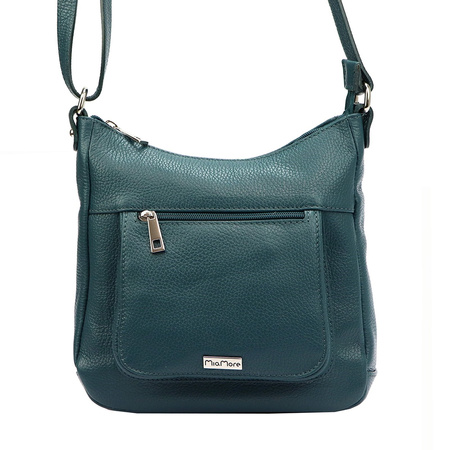 MiaMore torebka listonoszka skóra naturalna niebieski