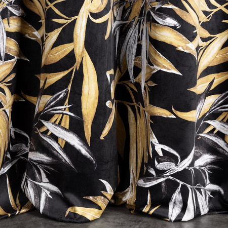 ZASŁONA GOTOWA ZOJA 140 X 250 CM CZARNY