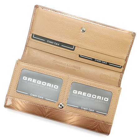 Portfel damski skóra naturalna skórzany Gregorio 