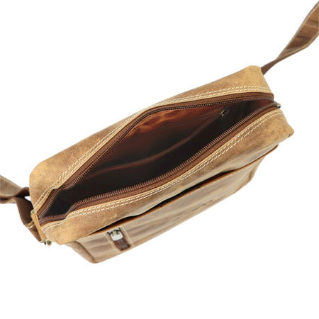 Torba saszetka listonoszka męska na ramię skórzana skóra naturalna Wild 