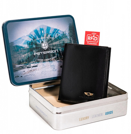 Portfel męski skórzany skóra naturalna  Peterson