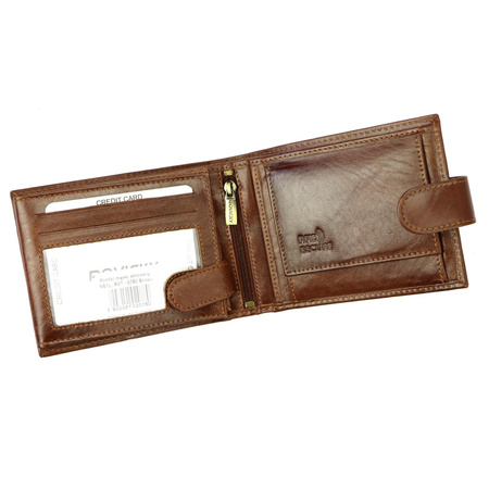 Portfel męski skórzany skóra naturalna Rovicky 