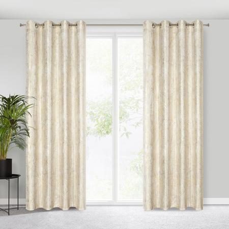 ZASŁONA GOTOWA MALIA 140 X 250 CM KREMOWY