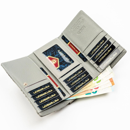 Portfel damski skóra naturalna skórzany Peterson