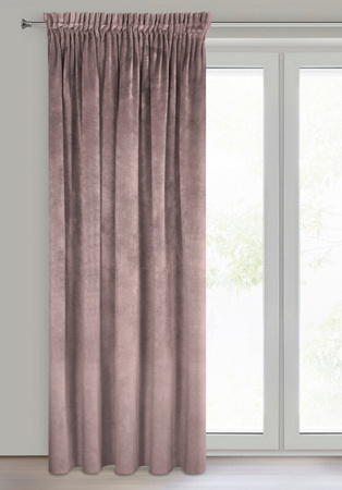 ZASŁONA GOTOWA VILLA NA TAŚMIE 140 X 270 CM PUDROWY RÓŻ