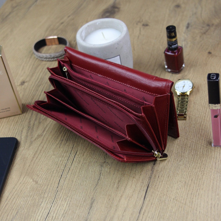 Portfel damski skórzany skóra naturalna Gregorio 