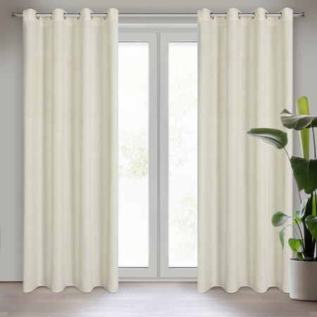 ZASŁONA GOTOWA LIDIA 140 X 250 CM NATURALNY