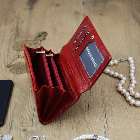 Portfel damski skórzany skóra naturalna Gregorio