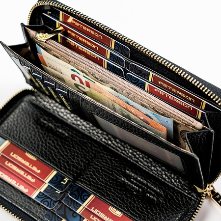 Portfel damski skórzany skóra naturalna  Peterson