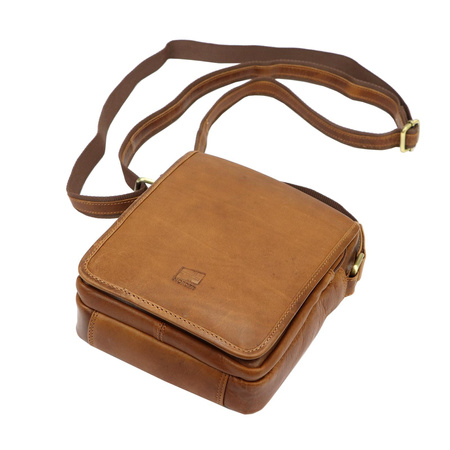 Torba saszetka na ramię męska skórzana skóra naturalna Nordee 