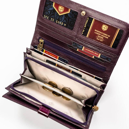 Portfel damski skórzany skóra naturalna Peterson