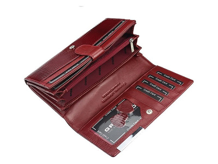 Portfel damski skóra naturalna skórzany Gregorio 