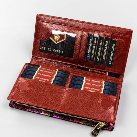 Portfel damski skórzany skóra naturalna  Peterson 