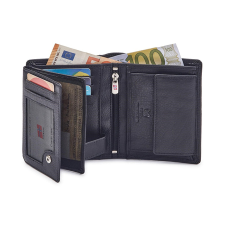 Portfel męski skórzany skóra naturalna Nordee