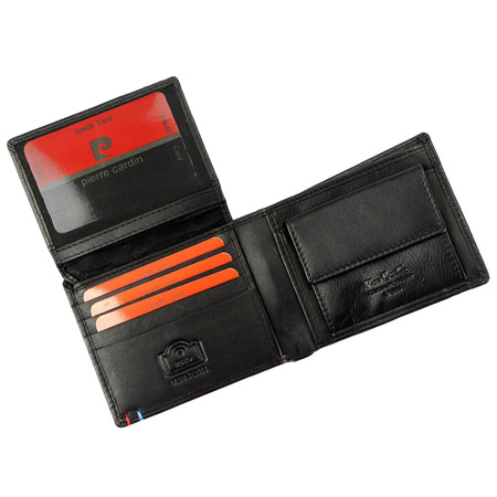 Portfel męski skórzany skóra naturalna Pierre Cardin