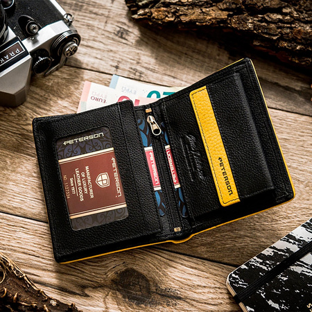 Portfel męski skórzany skóra naturalna  Peterson