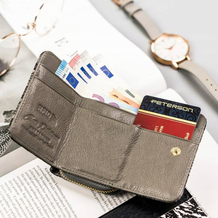 Portfel damski skórzany skóra naturalna  Peterson