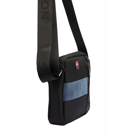 Torba saszetka na ramię męska materiałowa Nordee
