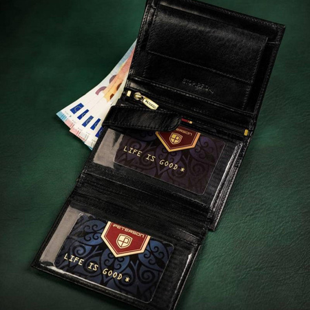 Portfel męski skórzany skóra naturalna  Peterson 