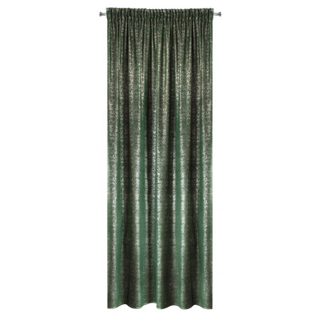 ZASŁONA GOTOWA D91 CYPR NA TAŚMIE 140 X 270 CM ZIELONY