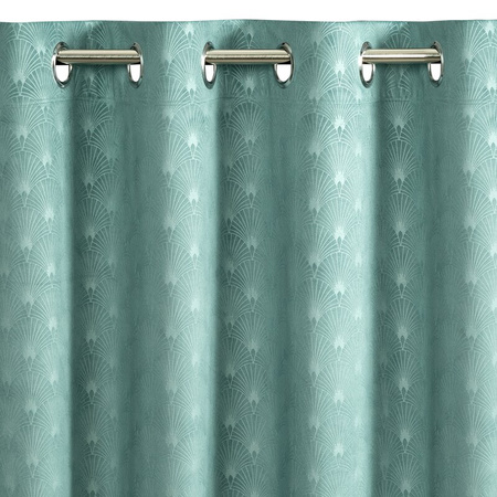 ZASŁONA GOTOWA JULIA 140 X 250 CM TURKUSOWY