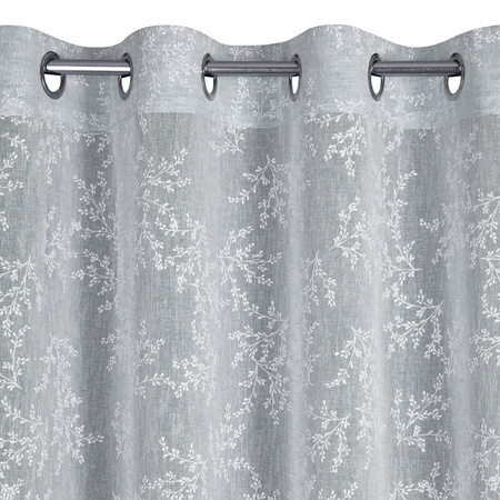 ZASŁONA GOTOWA AMBER 140 X 250 CM SZARY