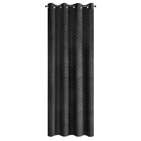 ZASŁONA GOTOWA JULIA 140 X 250 CM CZARNY