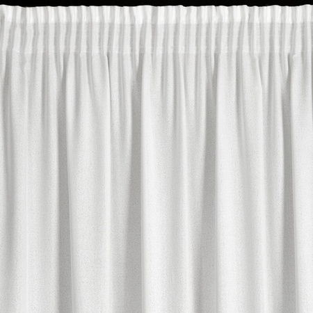 ZASŁONA GOTOWA ERIS NA TAŚMIE 140 X 270 CM BIAŁY