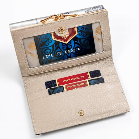 Portfel damski skórzany skóra naturalna  Peterson