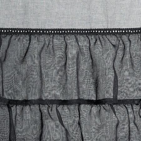 FIRANA GOTOWA CARLI 140 X 250 CM CZARNY