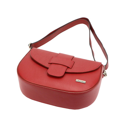 MiaMore torebka listonoszka skóra naturalna czarny