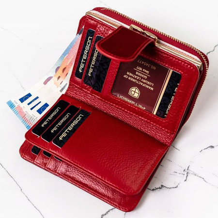 Portfel damski skórzany skóra naturalna  Peterson 