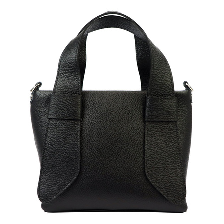 Gregorio torebka kuferek skóra naturalna czarny