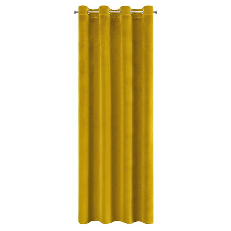 ZASŁONA GOTOWA SAMANTA 140 X 250 CM MUSZTARDOWY