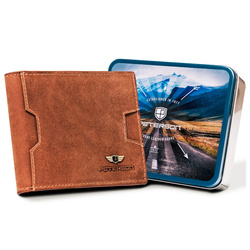 Portfel męski skórzany skóra naturalna Peterson