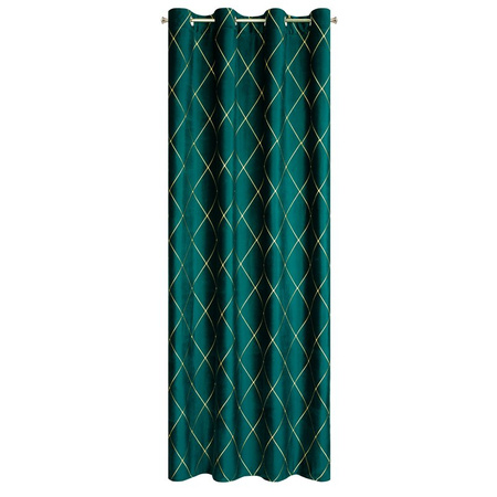 ZASŁONA DEKORACYJNA PIERRE CARDIN MARGO 140 X 250 CM TURKUSOWY