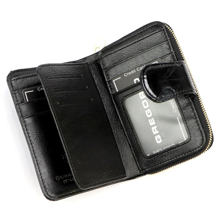 Portfel damski skórzany skóra naturalna Gregorio