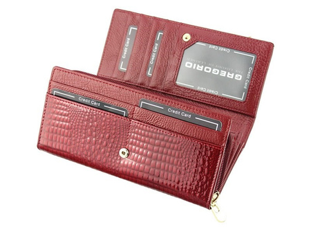 Portfel damski skórzany skóra naturalna Gregorio 