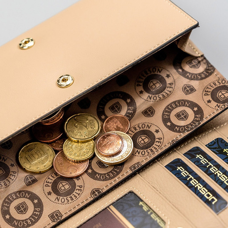 Portfel damski skóra naturalna skórzany Peterson