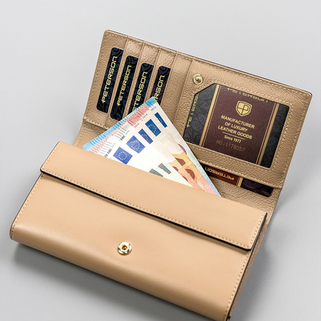 Portfel damski skóra naturalna skórzany Peterson