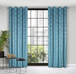 ZASŁONA GOTOWA ARETA 140 X 250 CM NIEBIESKI