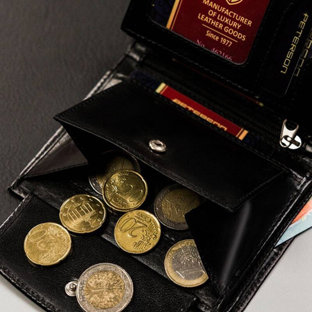 Portfel męski skórzany skóra naturalna  Peterson